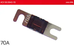 Запобіжник mini ANL 70А (1 шт.) ACV 30.3940-70 - мініатюра 2