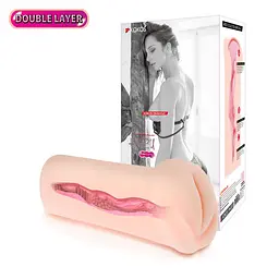 Мастурбатор-вагіна двошаровий Kokos Haru Double Layer - мініатюра 5