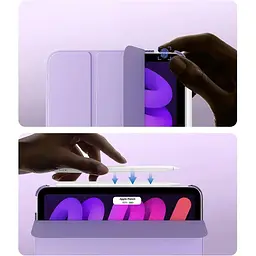 Чохол-книжка BeCover Tri Fold Hard для Apple iPad Mini 7 2024 Purple (712455) - мініатюра 3