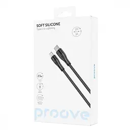 Кабель Proove Soft Silicone Type-C to Lightning 27W (1m) black - мініатюра 5