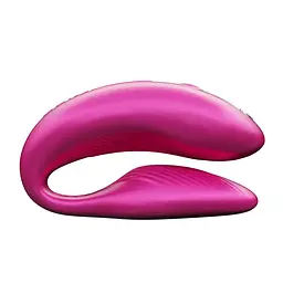Смарт-вібратор для пар We-Vibe Chorus Cosmic Pink, сенсорне керування вібраціями стисненням пульта - мініатюра 3