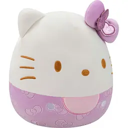 М'яка іграшка Squishmallows Hello Kitty Хеллоу Кітті в пурпуровому 20 см (SQSN00499) - мініатюра 2