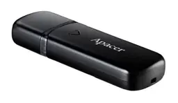 Флеш накопичувач USB 128Gb Apacer AH355, Black, USB 3.2 Gen 1 (AP128GAH355B-1)