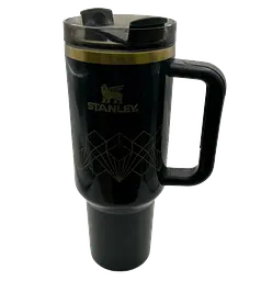 Термос термочашка Stanley Quencher H2.0 Tumbler з нержавіючої сталі 1,18 л Navy Blue Gold KT7001973 - мініатюра 3