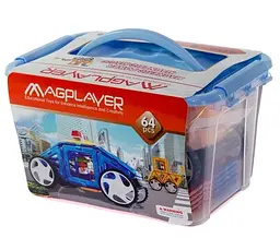 Конструктор магнітний Magplayer, 64 елементів (MPT-64) - мініатюра 2