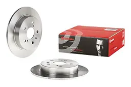 Диск тормозной задний невентилированный Suzuki SX4, Swift III, Fiat Sedici 05-25г Brembo ( 08.B557.10 ) - миниатюра 2