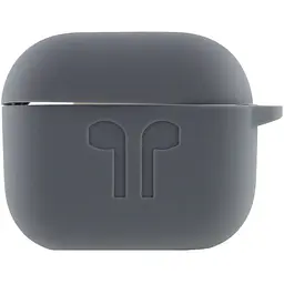 Силіконовий футляр для навушників AirPods 3 Сірий / Dark Gray - мініатюра 2