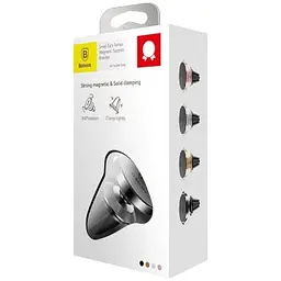 Автотримач Baseus Small Ears Magnetic Bracket Black (SUER-E01) - мініатюра 4