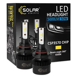 Автолампа Solar LED HB3(9005) 12/24V 50W 5000Lm 6500K CSP3570 2шт(8505S2)