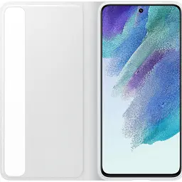 Оригінальний чохол-книжка для Samsung Galaxy S21 FE (G990) S-View Clear View Smart Cover White EF-ZG990CWEGRU - мініатюра 6