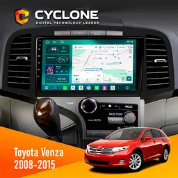 Штатна магнітола Toyota Venza 2008-2015 Cyclone C9-013 4x64 DSP 4G Cyclone (НФ-00007491)