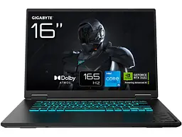 Ноутбук Gigabyte A16 (CTHI3UA894SD) Black Steel