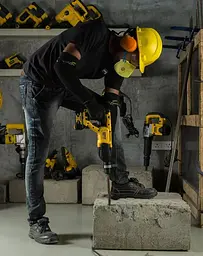 Перфоратор акумуляторний DeWALT SDS-Plus з АКБ та ЗП DCH133M1 - мініатюра 8