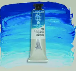 Олійна фарба Rive gauche 40 мл, Церуліум блакитний (Cerulean Blue Hue) - мініатюра 2