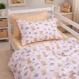 Підковдра бязь MirSon Little Teddy gray 110х140 см (2200012568194) - мініатюра 2