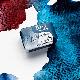 Фарба акварельна Лазурний синій (762) 2.5 мл Rosa Gallery - мініатюра 4