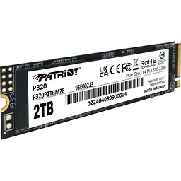 Накопичувач SSD M.2 2280 2TB Patriot (P320P2TBM28) - мініатюра 2