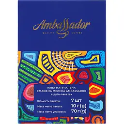 Кава мелена Ambassador Kenya Taita натуральна смажена в дріп-пакетах 7 шт. по 10 г - мініатюра 4