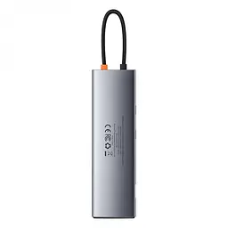 Usb Hub Baseus Metal Gleam Series 11-in-1 Multifunctional Type-C Сірий (CAHub-CT0G) - мініатюра 4