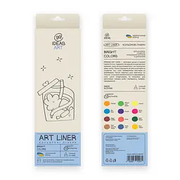 Набір кольорових лінерів, 12 кольорів, 12 set Bright colors, IDEA10-AL12BRGHT, 99IDEAS - мініатюра 2