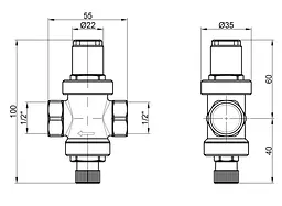 Редуктор Icma 1/2" №247 (91247AD06) - мініатюра 3