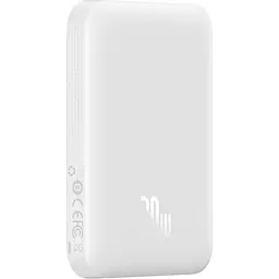 Зовнішній акумулятор Baseus Magnetic Bracket Mini 6000mAh 20W White (P10059002223-00/P10059003222-00) [102129] - мініатюра 3