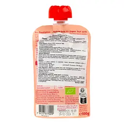 Пюре Holle Red Bee, з яблуком та полуницею, 100 г - мініатюра 2