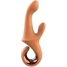 Вібратор-кролик Glam G-Spot Duo Vibrator 22.7 см (оранжевий)