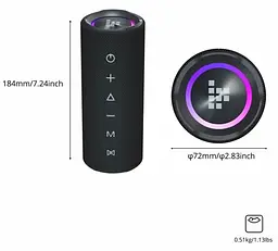 Портативна акустика Tronsmart Mirtune C2 (1091846) - мініатюра 4