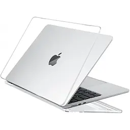 Пластикова накладка (верх і низ) HardShell Case для Apple MacBook Air 15.3'' M2 A2941 2023 Crystal Transparent [98196] - мініатюра 2