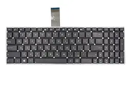 Клавiатура для ноутбука ASUS X501, X550 чoрний, без фрейма, з кріпленням (KB310814)
