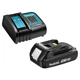 Акумулятор BL1815N (18 В, 1.5 А⋅год) та зарядний пристрій для продукції Makita LXT (BL1815BEO1)
