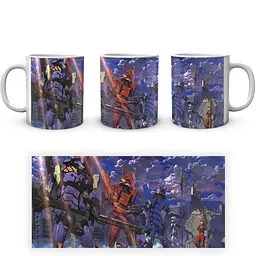 Кухоль GeekLand Evangelion Євангеліон EVA 002.19 330 мл білий - мініатюра 4