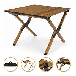 Розкладний туристичний стіл LEOBRO Camp Wood M (LB-1065)