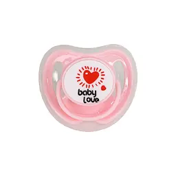 Пустушка силіконова кругла MGZ-0516(Pink) з ковпачком - мініатюра 2