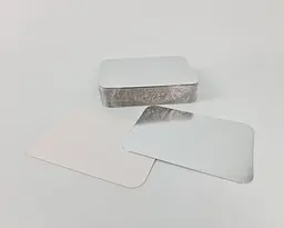 Кришка з ламінованого картону для алюмінієвого контейнера SP64L, 100 шт, прямокутна для зберігання та доставки їжі - мініатюра 4