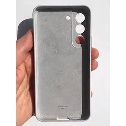 Оригінальний шкіряний чохол Leather Cover для Samsung Galaxy S22 Plus EF-VS906LJEGRU S906 Light Gray - мініатюра 3