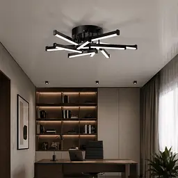 Світлодіодна люстра Splendid Ray L1645/10 LED (BK), чорний, білий, 110 Вт, від 13-20 м2