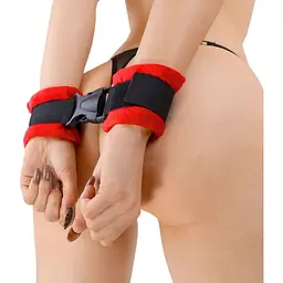 Наручники Art of Sex - Handcuffs Soft Touch Червоні - мініатюра 2