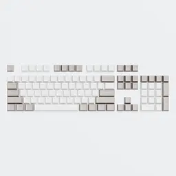 Набір кейкапів Dark Project Keycaps PBT Dark Project KS-48 (DP-KS-0048) сiро-бiлi - мініатюра 2