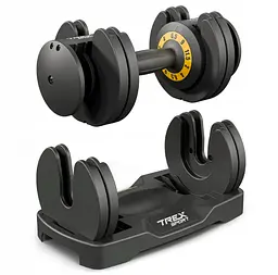 Гантель розбірна регульована Trex Sport 2-11,5кг чорний - мініатюра 2