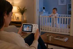 Відеоняня C3 з LCD-дисплеєм 2,8 дюйма / Відеоняня з нічним баченням та двостороннім зв'язком - мініатюра 5