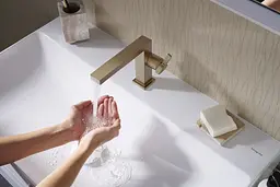 Змішувач для умивальника Hansgrohe Tecturis E CoolStart EcoSmart+ без донного клапанаа brushed bronze 73021140 - мініатюра 2