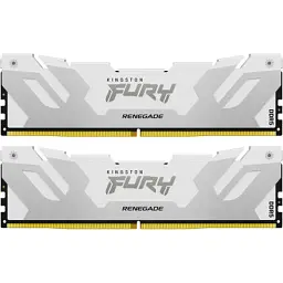 Модуль пам'яті для комп'ютера DDR5 64GB (2x32GB) 6400 MHz Renegade White XMP Kingston Fury (ex.HyperX) (KF564C32RWK2-64)