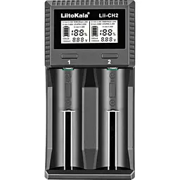 Зарядний пристрій LiitoKala Lii-CH2, 18650, 26650, 21700, АА, ААА Li-ion (1.5V), LiFePO4, NiMH акум
