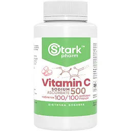 Вітамін C Stark Pharm Аскорбат натрію 500 мг 100 пігулок