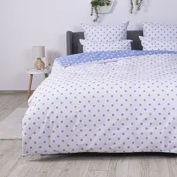 Комплект постільної білизни ТЕП Light Blue Dots ранфорс 70x70 полуторний - мініатюра 6