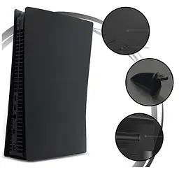 Панель корпусу для консолей Sony PlayStation 5 Black - мініатюра 2