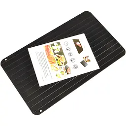 Дошка для розморожування продуктів Aluminium Defrost Board, 35.5х20.5 см, алюмінієва, чорна