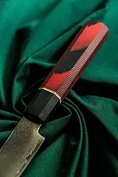 Набір ножів 3 шт із дамаської сталі Damascus DK-DMS 1300 red - мініатюра 8